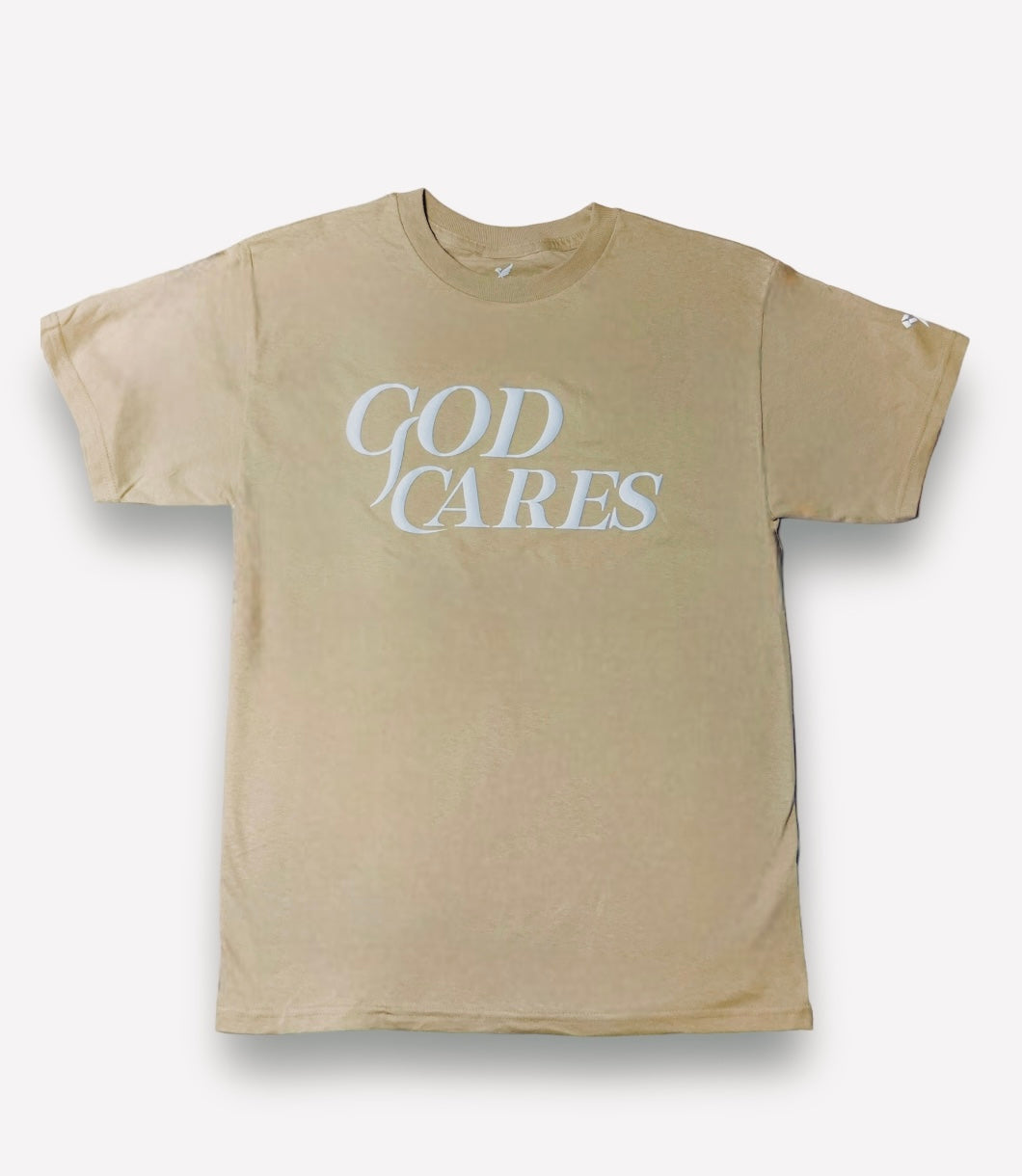 GC "God Cares" OG Sand Brown T-Shirt