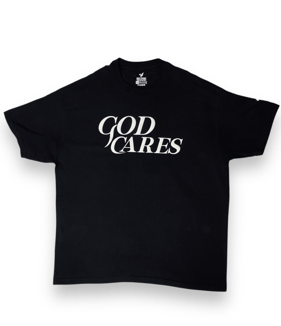 GC "God Cares" OG Black and White T-Shirt