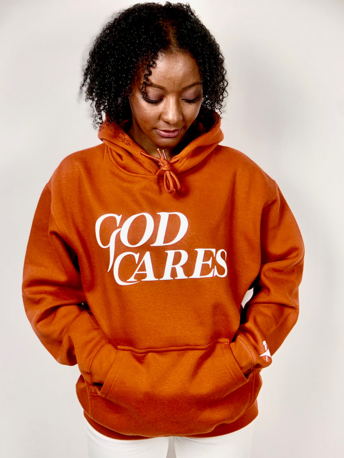 🔥 Limited stock left! 🔥GC "God Cares" Clay Hoodie