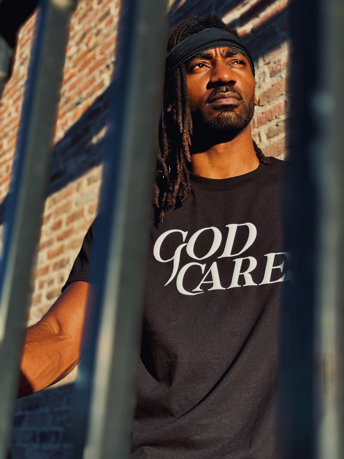 GC "God Cares" OG Black and White T-Shirt