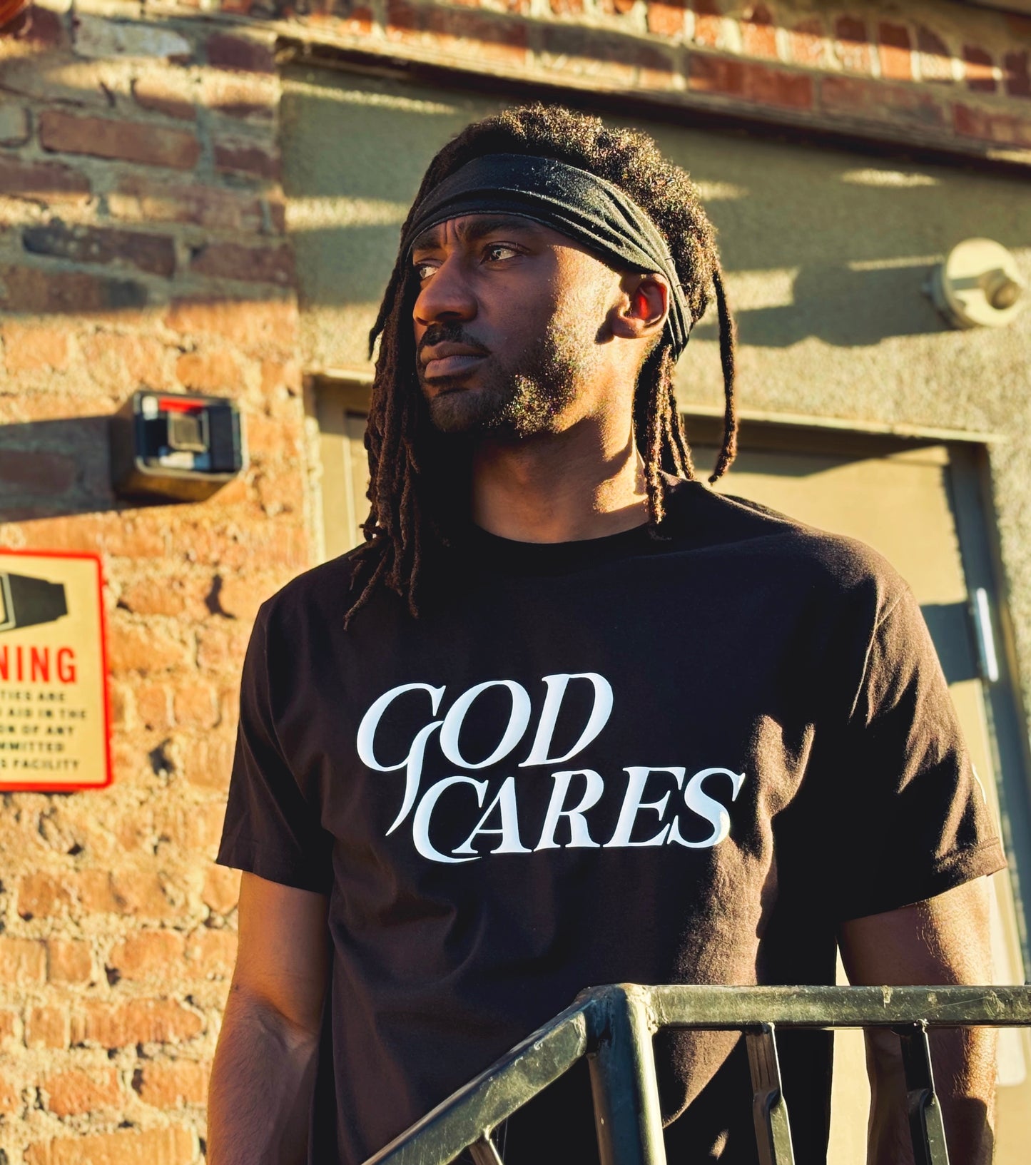 GC "God Cares" OG Black and White T-Shirt